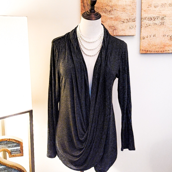 Always Indigo Tops - Charcoal Long Sleeve Top